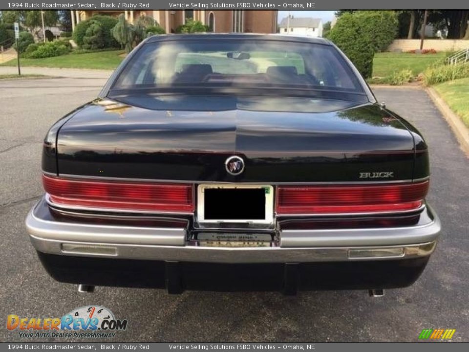 1994 Buick Roadmaster Sedan Black / Ruby Red Photo #10