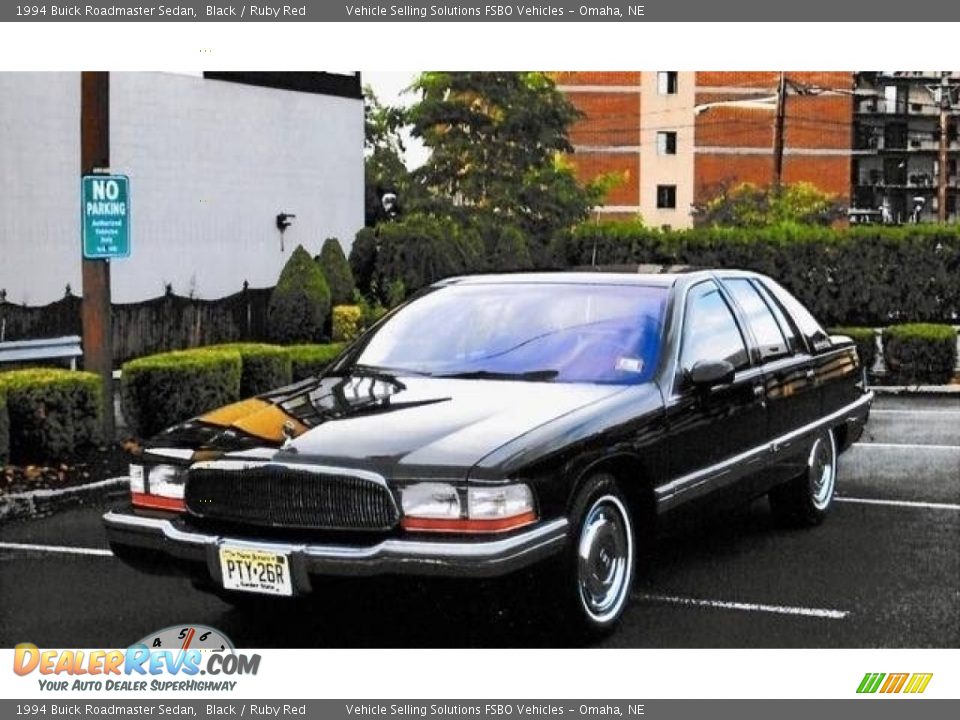 1994 Buick Roadmaster Sedan Black / Ruby Red Photo #12