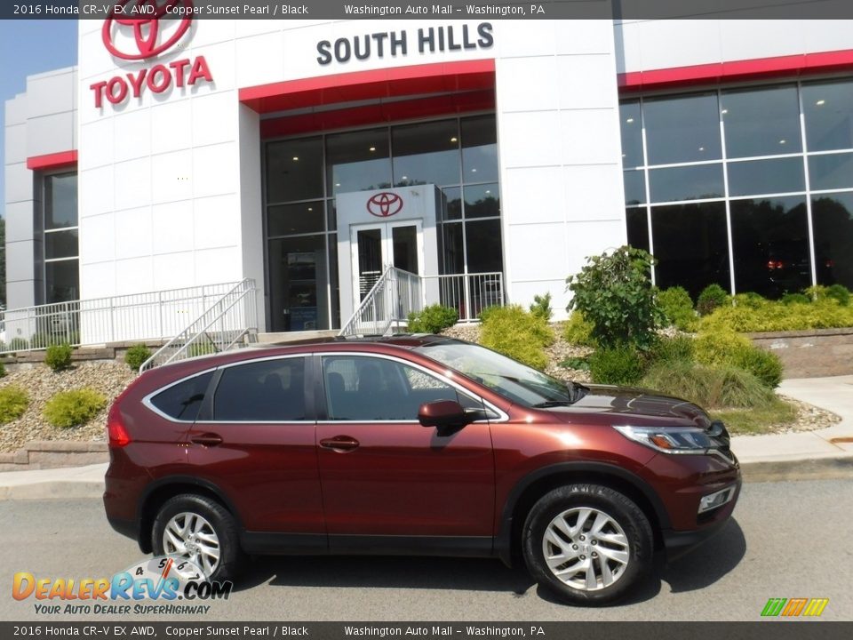 2016 Honda CR-V EX AWD Copper Sunset Pearl / Black Photo #2