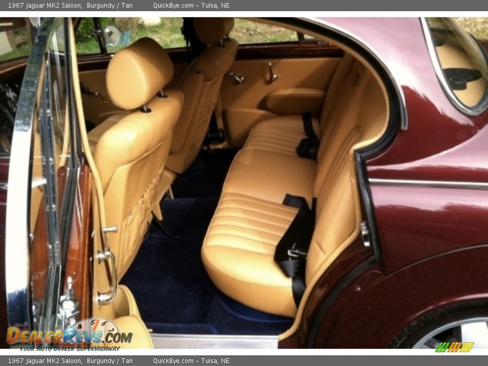 1967 Jaguar MK2 Saloon Burgundy / Tan Photo #9