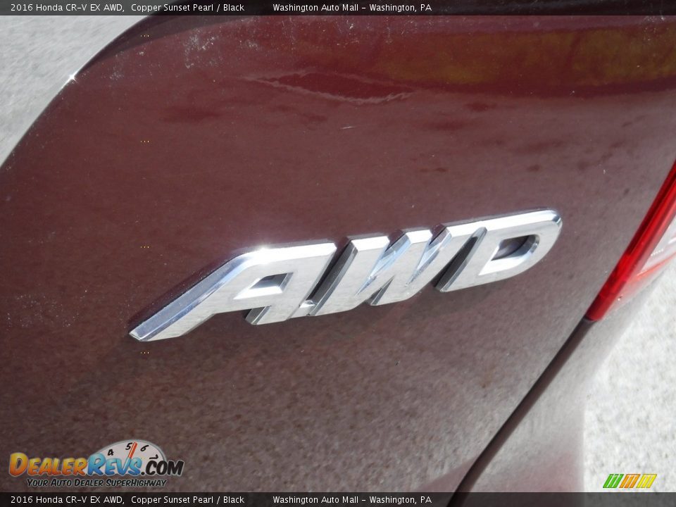 2016 Honda CR-V EX AWD Copper Sunset Pearl / Black Photo #17