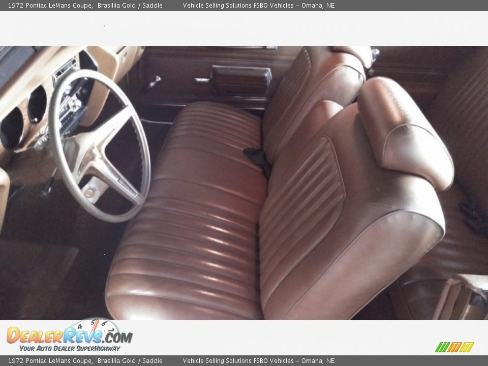 Saddle Interior - 1972 Pontiac LeMans Coupe Photo #5