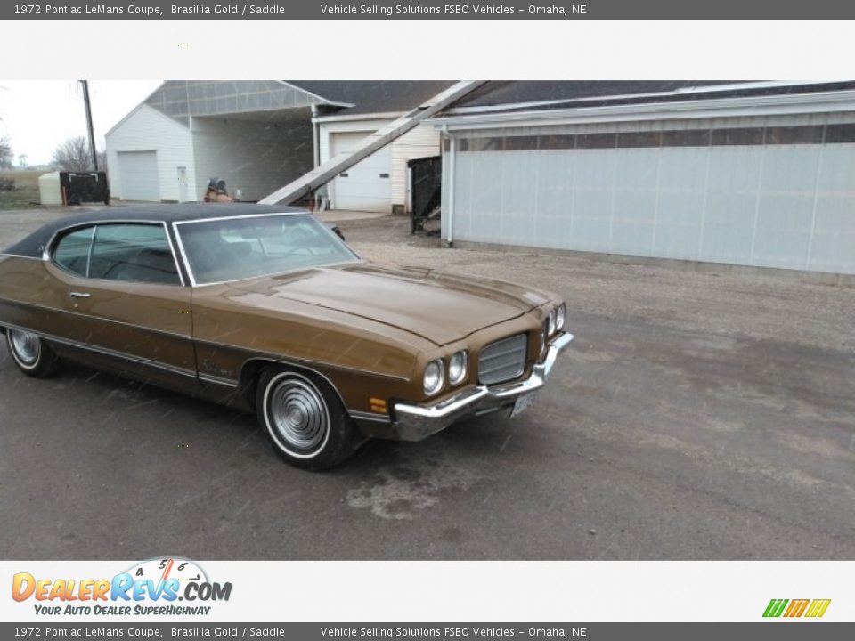 1972 Pontiac LeMans Coupe Brasillia Gold / Saddle Photo #8