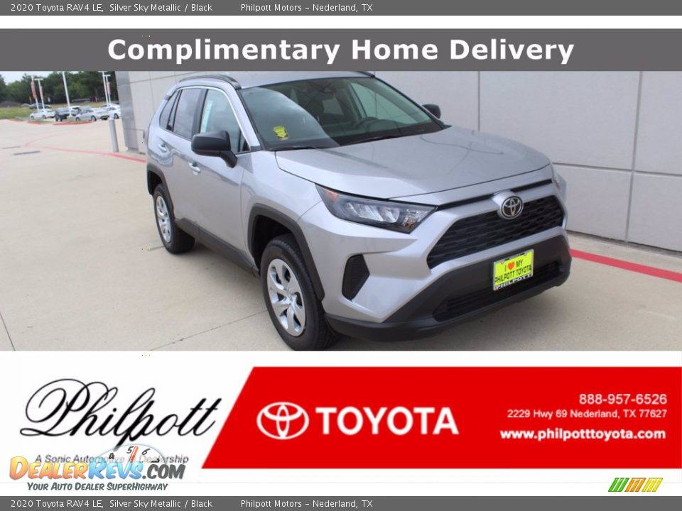 2020 Toyota RAV4 LE Silver Sky Metallic / Black Photo #1