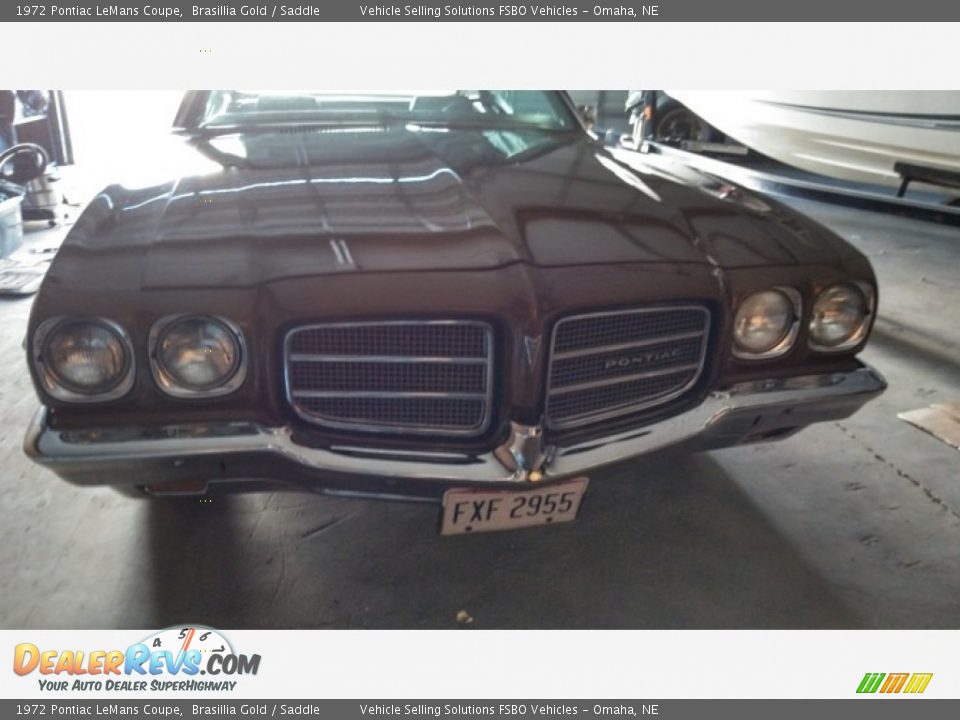 1972 Pontiac LeMans Coupe Brasillia Gold / Saddle Photo #11