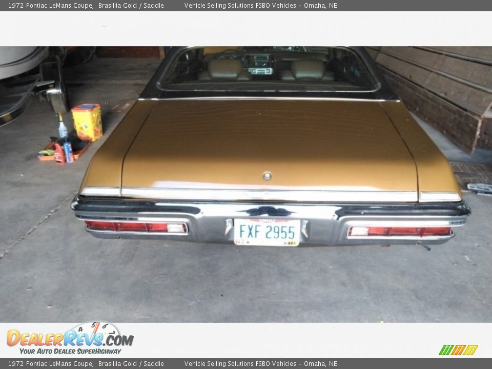 1972 Pontiac LeMans Coupe Brasillia Gold / Saddle Photo #12