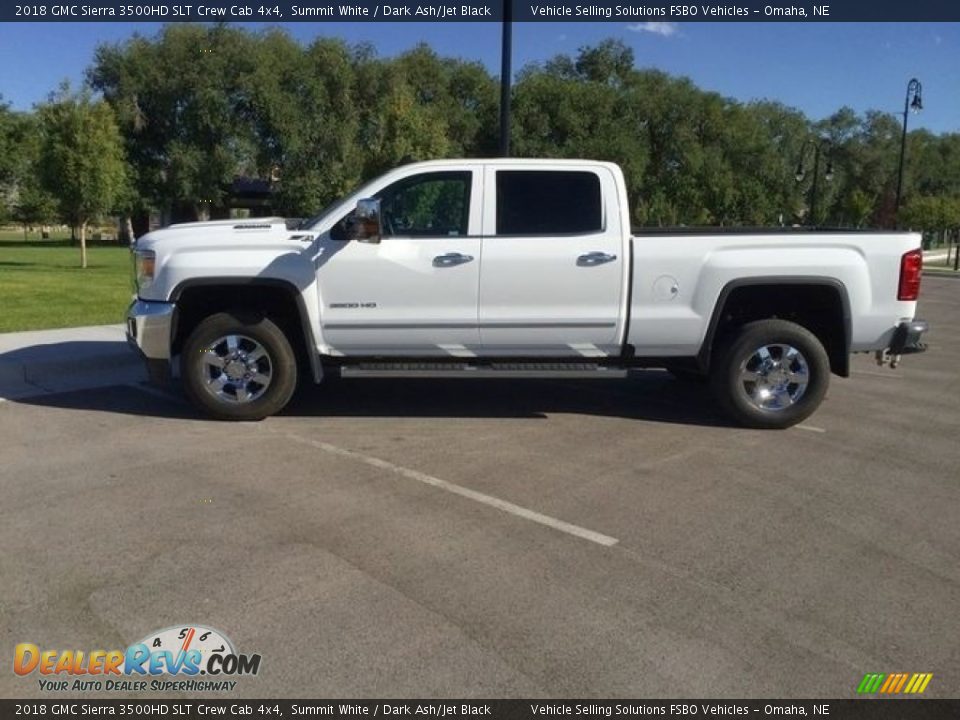 Summit White 2018 GMC Sierra 3500HD SLT Crew Cab 4x4 Photo #3