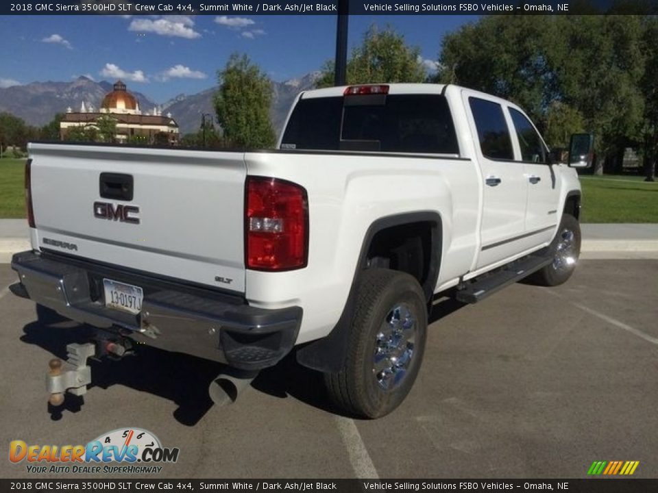 2018 GMC Sierra 3500HD SLT Crew Cab 4x4 Summit White / Dark Ash/Jet Black Photo #4