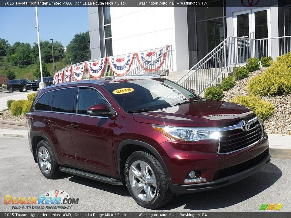 2015 Toyota Highlander Limited AWD Ooh La La Rouge Mica / Black Photo #1