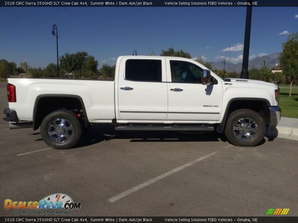 Summit White 2018 GMC Sierra 3500HD SLT Crew Cab 4x4 Photo #7