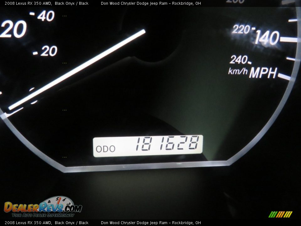 2008 Lexus RX 350 AWD Black Onyx / Black Photo #35