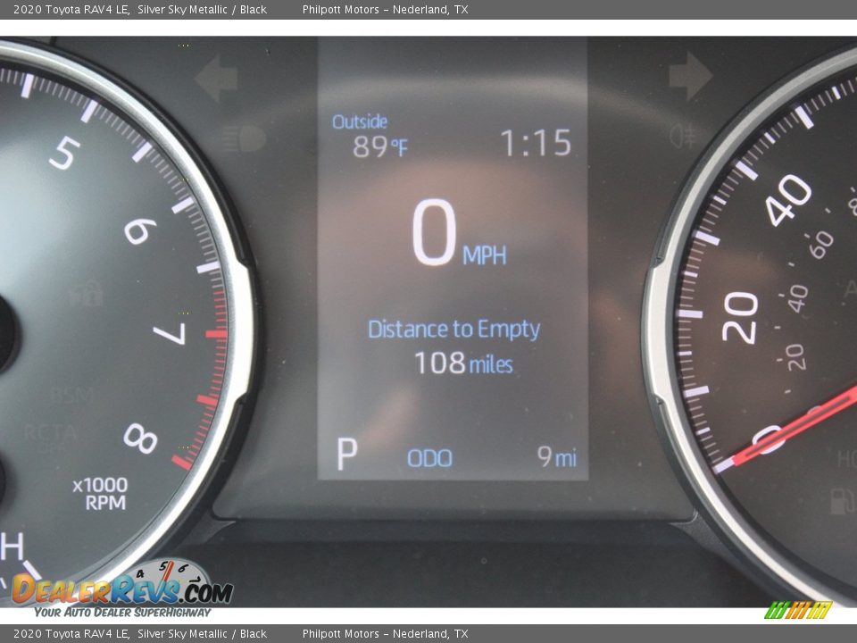 2020 Toyota RAV4 LE Silver Sky Metallic / Black Photo #14