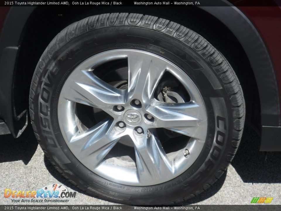 2015 Toyota Highlander Limited AWD Ooh La La Rouge Mica / Black Photo #8