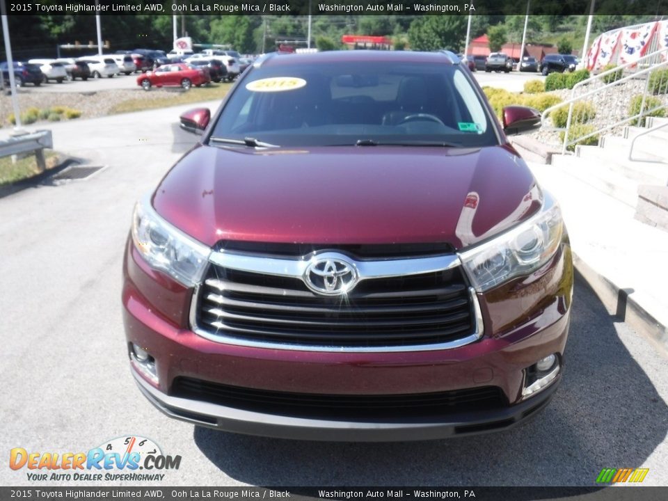 2015 Toyota Highlander Limited AWD Ooh La La Rouge Mica / Black Photo #11
