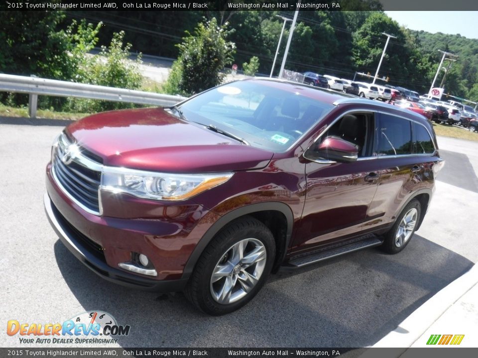 2015 Toyota Highlander Limited AWD Ooh La La Rouge Mica / Black Photo #12