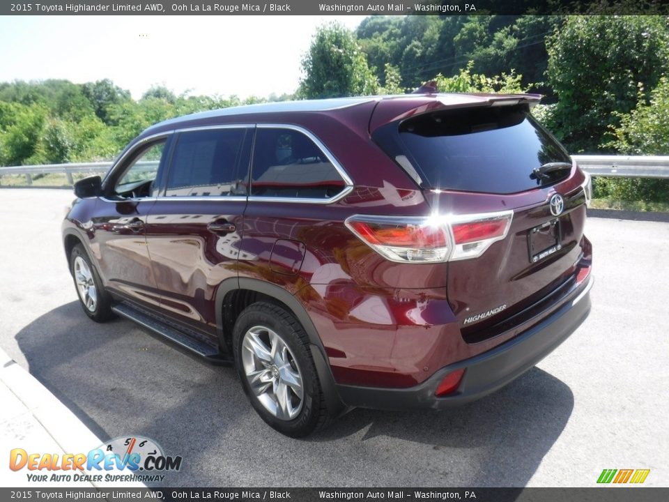 2015 Toyota Highlander Limited AWD Ooh La La Rouge Mica / Black Photo #13