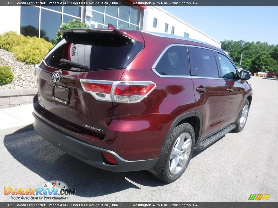 2015 Toyota Highlander Limited AWD Ooh La La Rouge Mica / Black Photo #15