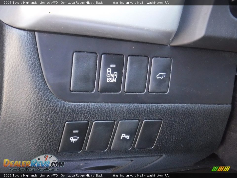 2015 Toyota Highlander Limited AWD Ooh La La Rouge Mica / Black Photo #19