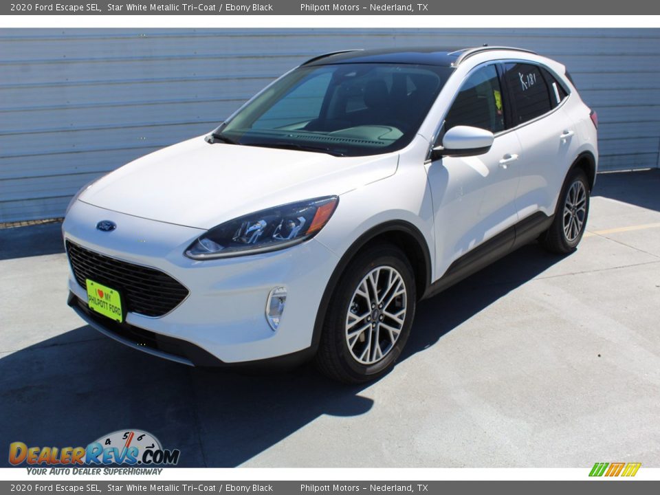 2020 Ford Escape SEL Star White Metallic Tri-Coat / Ebony Black Photo #4