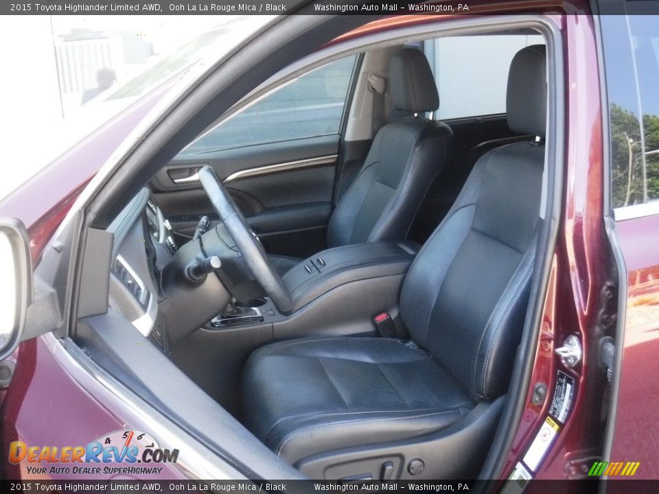 2015 Toyota Highlander Limited AWD Ooh La La Rouge Mica / Black Photo #21