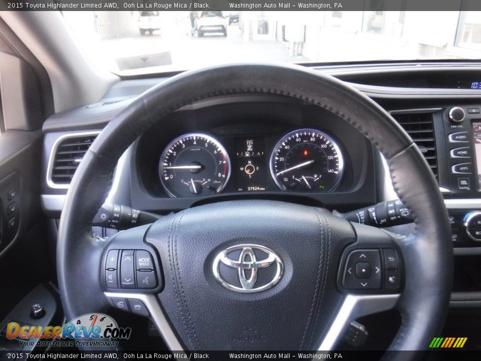 2015 Toyota Highlander Limited AWD Ooh La La Rouge Mica / Black Photo #24