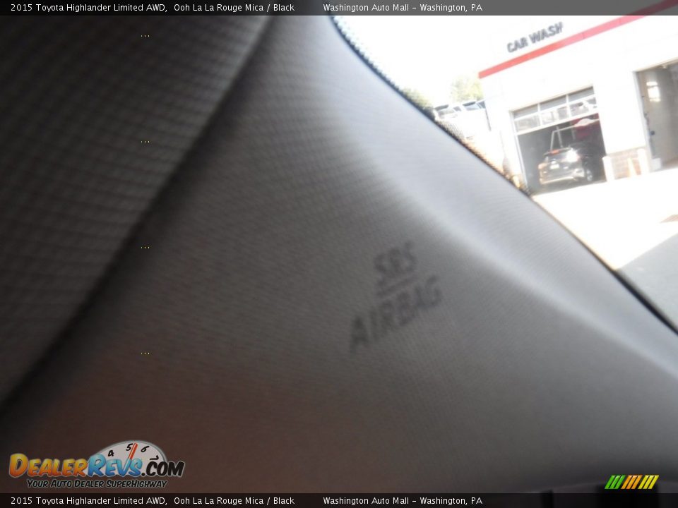 2015 Toyota Highlander Limited AWD Ooh La La Rouge Mica / Black Photo #25