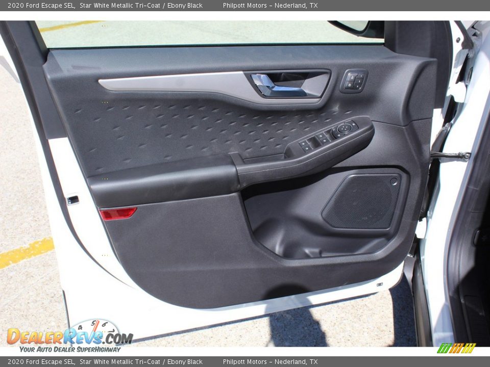 2020 Ford Escape SEL Star White Metallic Tri-Coat / Ebony Black Photo #8