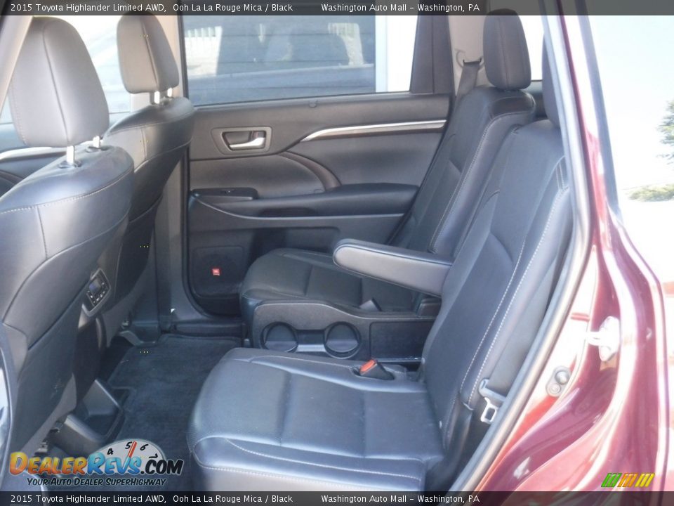 2015 Toyota Highlander Limited AWD Ooh La La Rouge Mica / Black Photo #26