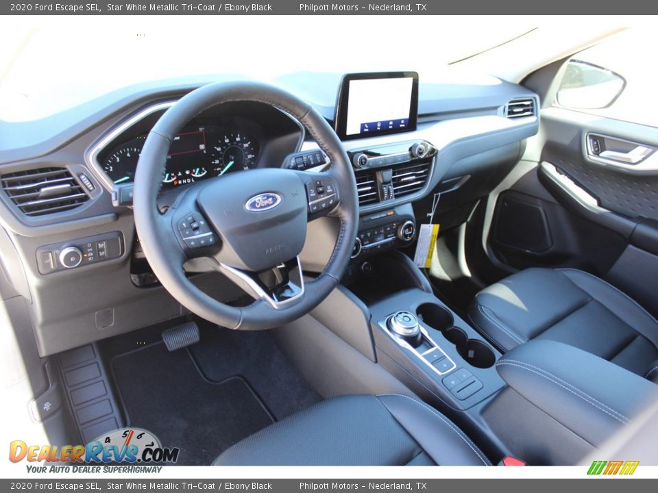 2020 Ford Escape SEL Star White Metallic Tri-Coat / Ebony Black Photo #9