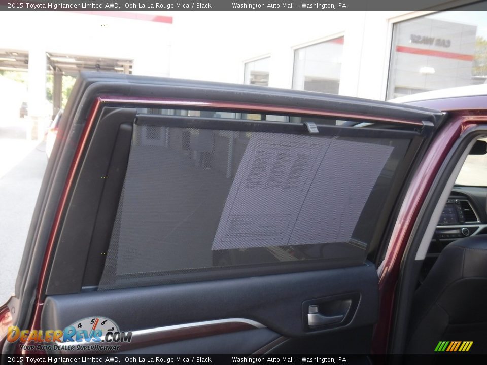 2015 Toyota Highlander Limited AWD Ooh La La Rouge Mica / Black Photo #27