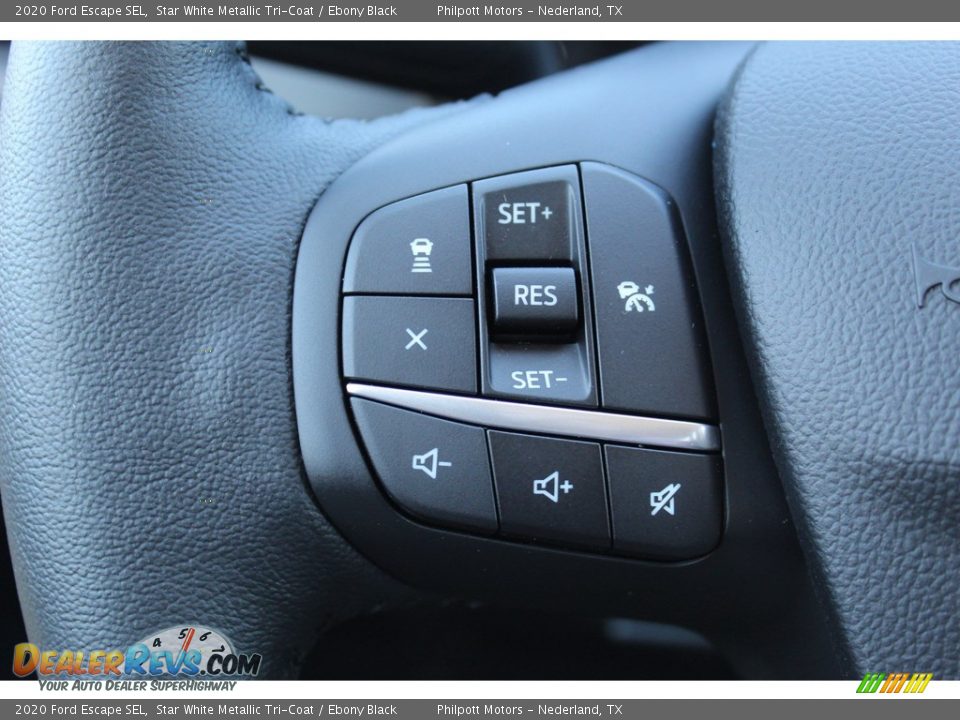 2020 Ford Escape SEL Star White Metallic Tri-Coat / Ebony Black Photo #11