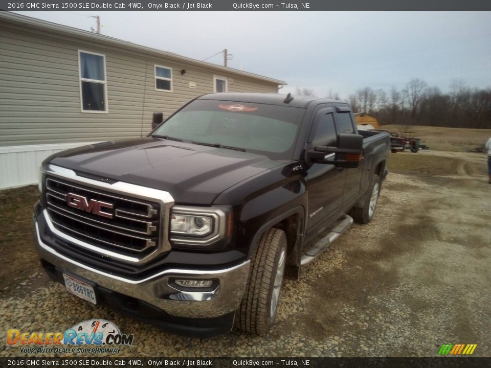 2016 GMC Sierra 1500 SLE Double Cab 4WD Onyx Black / Jet Black Photo #1