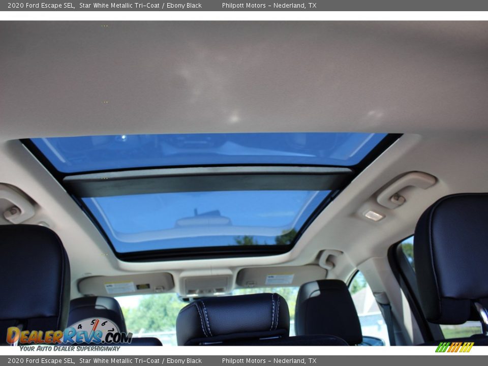 2020 Ford Escape SEL Star White Metallic Tri-Coat / Ebony Black Photo #22