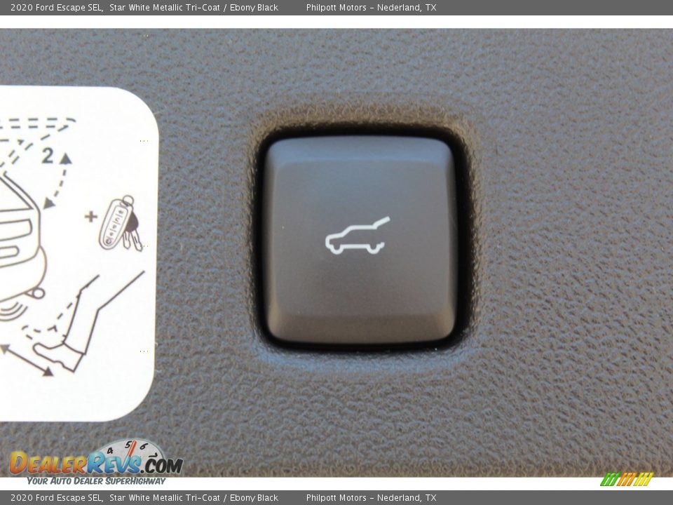 2020 Ford Escape SEL Star White Metallic Tri-Coat / Ebony Black Photo #23