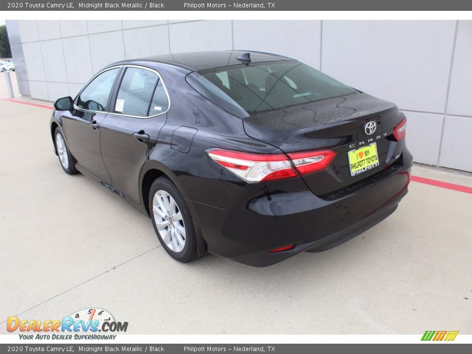 2020 Toyota Camry LE Midnight Black Metallic / Black Photo #6