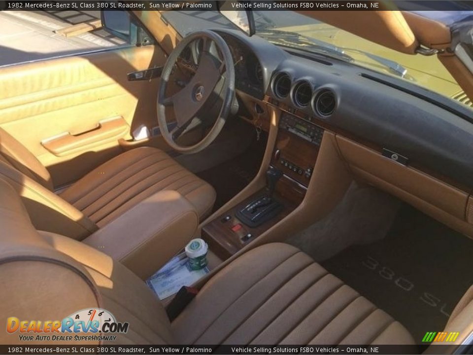 Front Seat of 1982 Mercedes-Benz SL Class 380 SL Roadster Photo #5