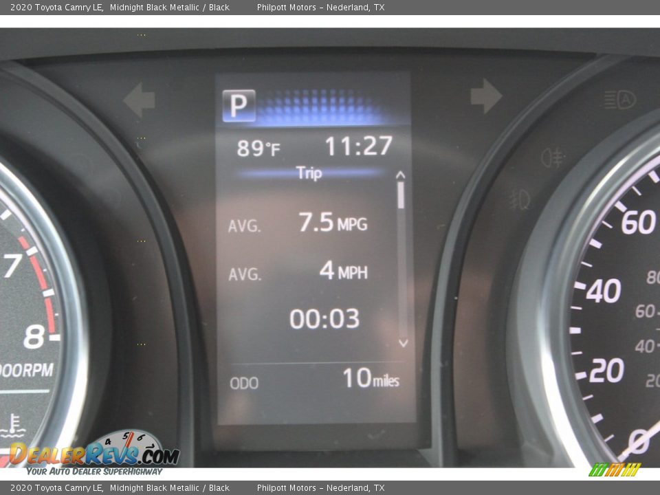 2020 Toyota Camry LE Midnight Black Metallic / Black Photo #14
