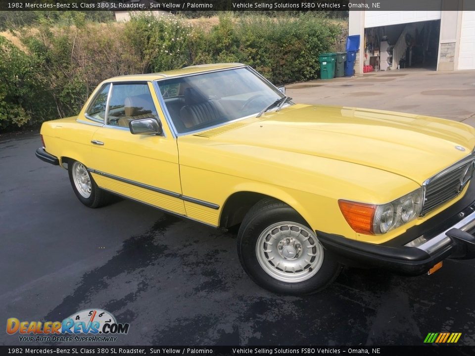 1982 Mercedes-Benz SL Class 380 SL Roadster Sun Yellow / Palomino Photo #7