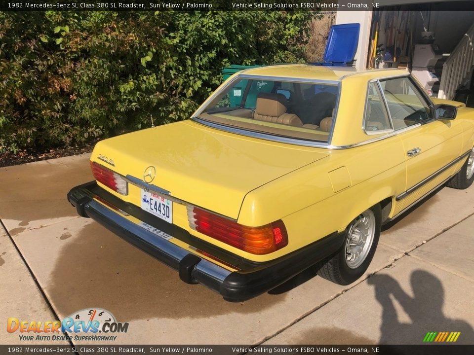 1982 Mercedes-Benz SL Class 380 SL Roadster Sun Yellow / Palomino Photo #8