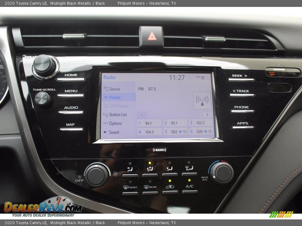 2020 Toyota Camry LE Midnight Black Metallic / Black Photo #16