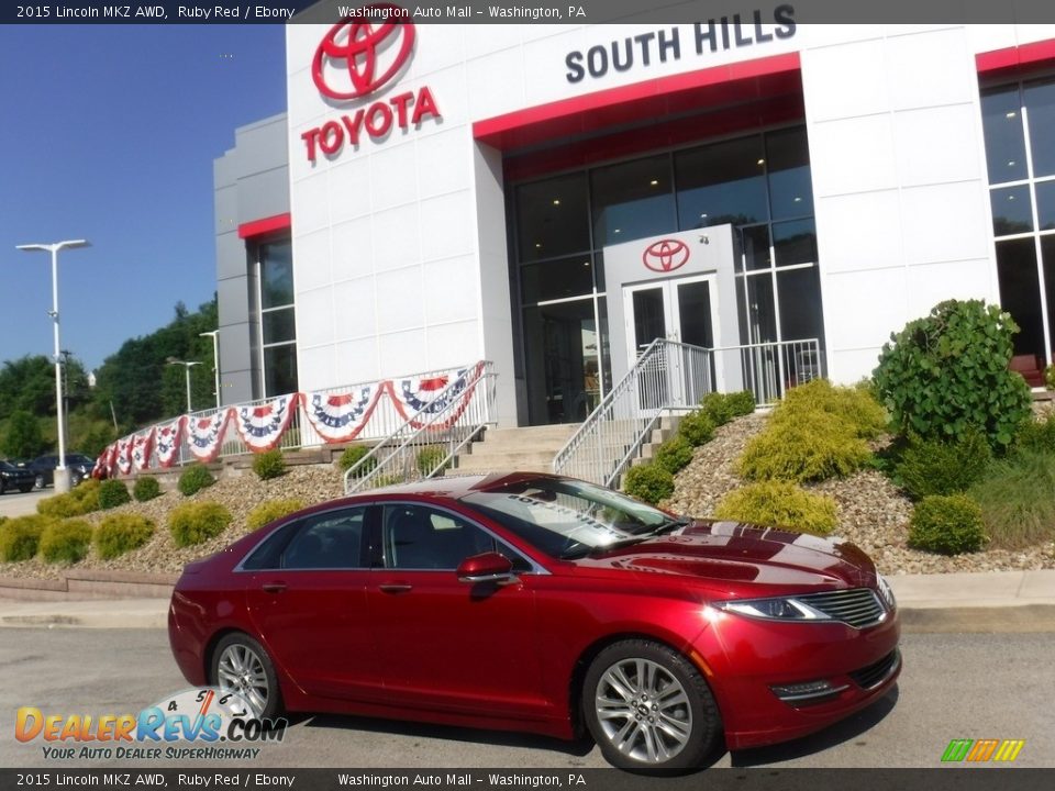 2015 Lincoln MKZ AWD Ruby Red / Ebony Photo #2