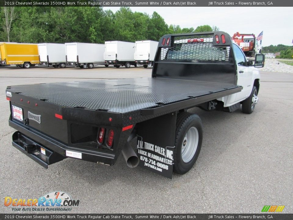 2019 Chevrolet Silverado 3500HD Work Truck Regular Cab Stake Truck Summit White / Dark Ash/Jet Black Photo #5