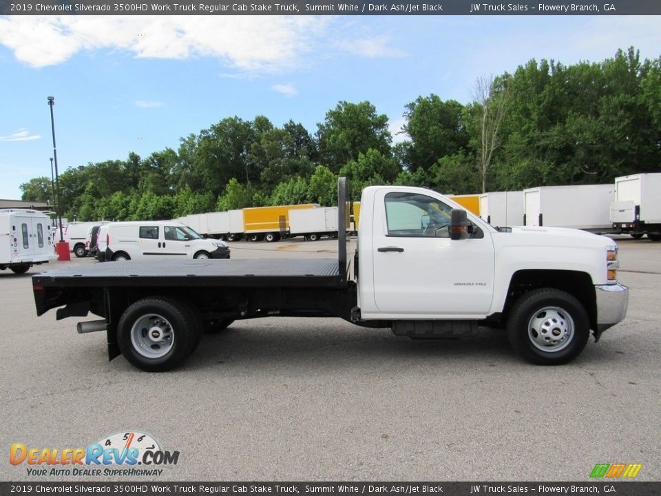 2019 Chevrolet Silverado 3500HD Work Truck Regular Cab Stake Truck Summit White / Dark Ash/Jet Black Photo #6