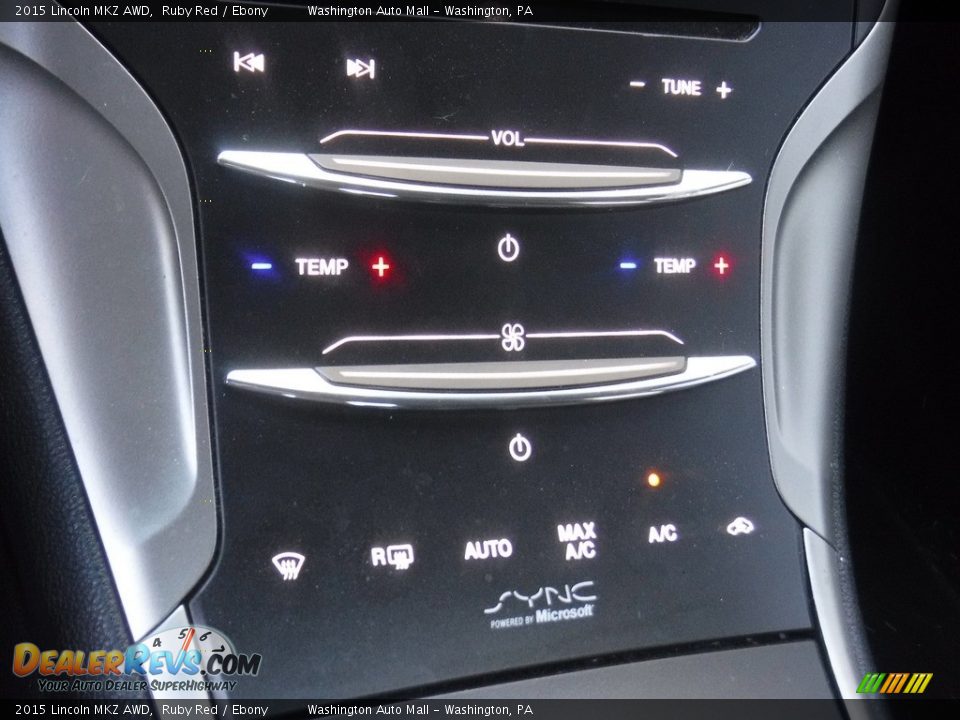 Controls of 2015 Lincoln MKZ AWD Photo #6