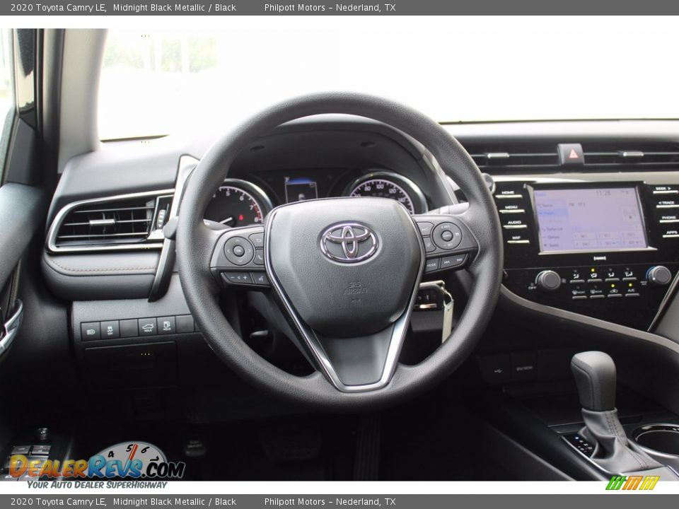2020 Toyota Camry LE Midnight Black Metallic / Black Photo #21