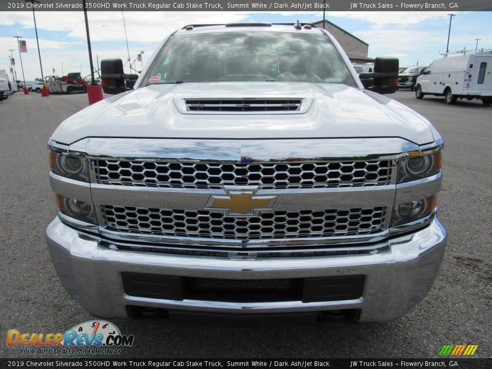 2019 Chevrolet Silverado 3500HD Work Truck Regular Cab Stake Truck Summit White / Dark Ash/Jet Black Photo #8