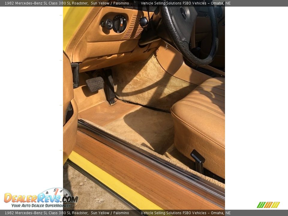 1982 Mercedes-Benz SL Class 380 SL Roadster Sun Yellow / Palomino Photo #19