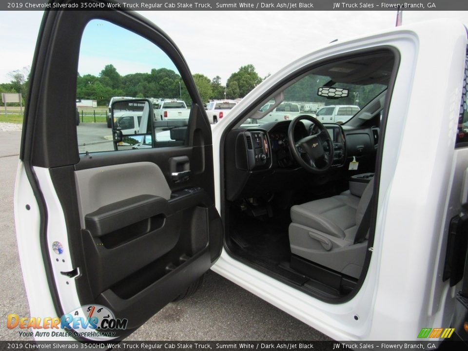 2019 Chevrolet Silverado 3500HD Work Truck Regular Cab Stake Truck Summit White / Dark Ash/Jet Black Photo #13