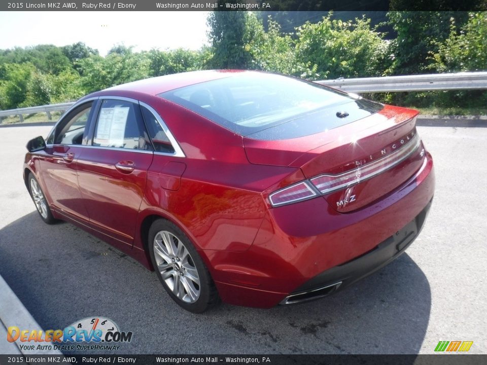 2015 Lincoln MKZ AWD Ruby Red / Ebony Photo #13