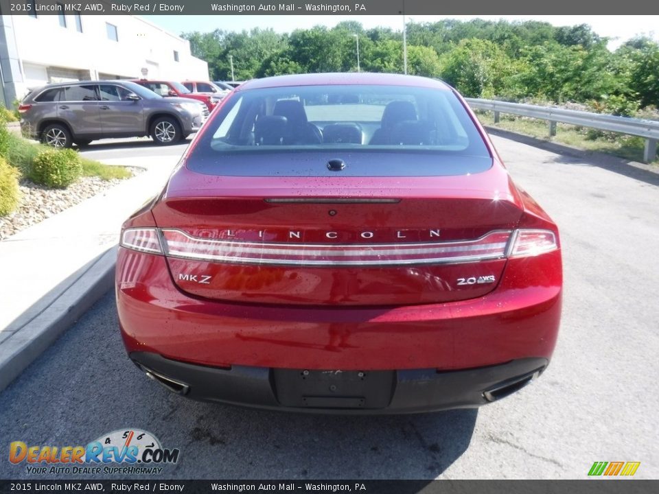 2015 Lincoln MKZ AWD Ruby Red / Ebony Photo #14